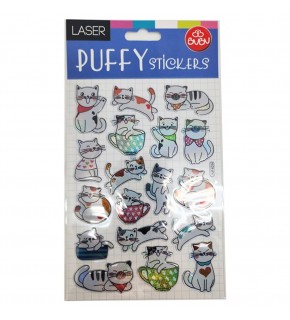 Bu-Bu Damla Stıckers Kedi 12,5x23,5 BUBU-PUF-6204