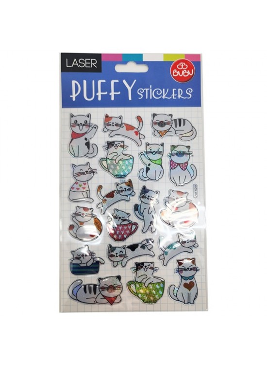Bu-Bu Damla Stıckers Kedi 12,5x23,5 BUBU-PUF-6204