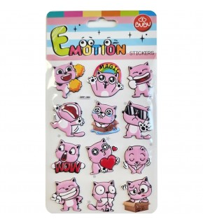 Bu-Bu Emotıons Stıckers Cats 10,9x20,5 BUBU-SWP-1805