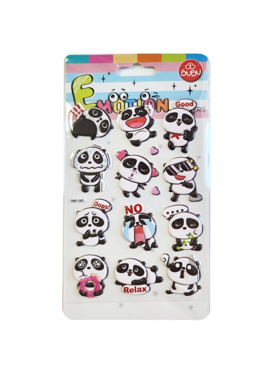 Bu-Bu Emotıons Stıckers Panda 10,9x20,5 BUBU-SWP-1801