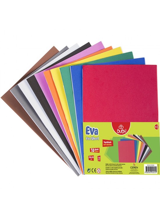 Bu-Bu Eva Yapışkanlı 20x30 Cm 10 Renk BUBU-EV0036