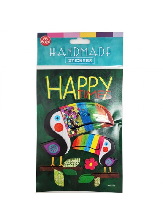 Bu-Bu Handmade Stıckers Papağan 12,5x23,5 BUBU-HMSB-101