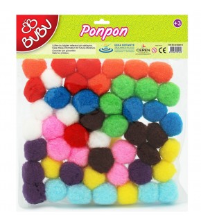 Bu-Bu Ponpon Karışık 60 Lı Bubu-hs0025