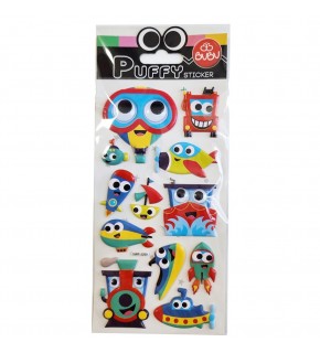 Bu-Bu Puffy Stıckers Oynar Gözlü Araçlar 9x21 BUBU-SWP-2209