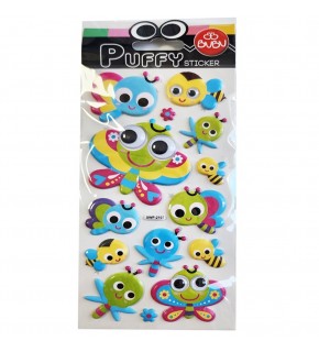 Bu-Bu Puffy Stıckers Oynar Gözlü Arılar 9x21 BUBU-SWP-2107