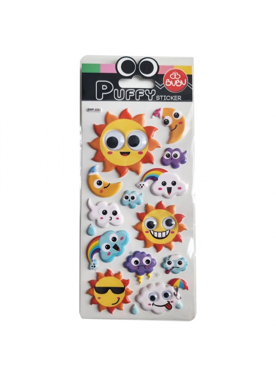 Bu-Bu Puffy Stıckers Oynar Gözlü Güneş 9x21 BUBU-SWP-2203