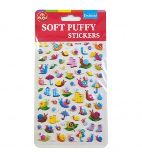 Bu-Bu Soft Puffy Stıckers Cute Snaıl 10,9x20,5 BUBU-SWP-1010B