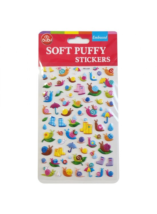 Bu-Bu Soft Puffy Stıckers Cute Snaıl 10,9x20,5 BUBU-SWP-1010B