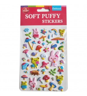 Bu-Bu Soft Puffy Stıckers Forest Life 10,9x20,5 BUBU-SWP-1009B