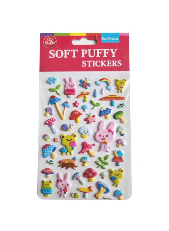 Bu-Bu Soft Puffy Stıckers Forest Life 10,9x20,5 BUBU-SWP-1009B
