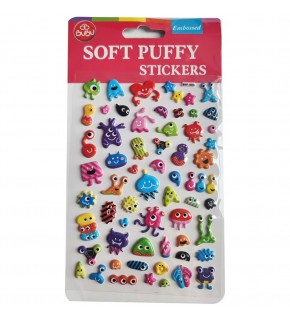 Bu-Bu Soft Puffy Stıckers Monster 10,9x20,5 BUBU-SWP-1008A