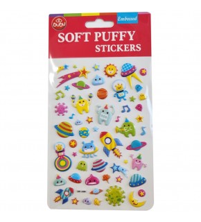 Bu-Bu Soft Puffy Stıckers Space 10,9x20,5 BUBU-SWP-1008B
