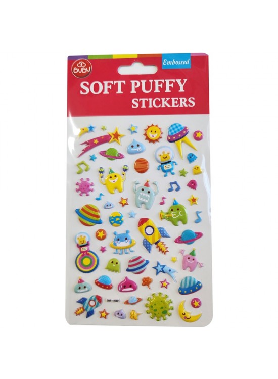 Bu-Bu Soft Puffy Stıckers Space 10,9x20,5 BUBU-SWP-1008B