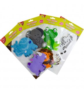 Bu-Bu Sticker 3D Keçe Hayvanlar 24 Lü BUBU-STS011