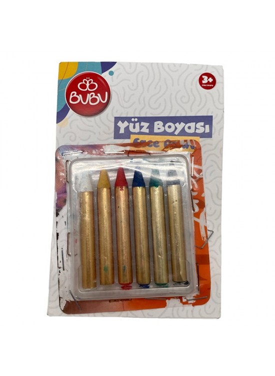 Bu-Bu Yüz Boyası 6 Renk BUBU-YUZ001