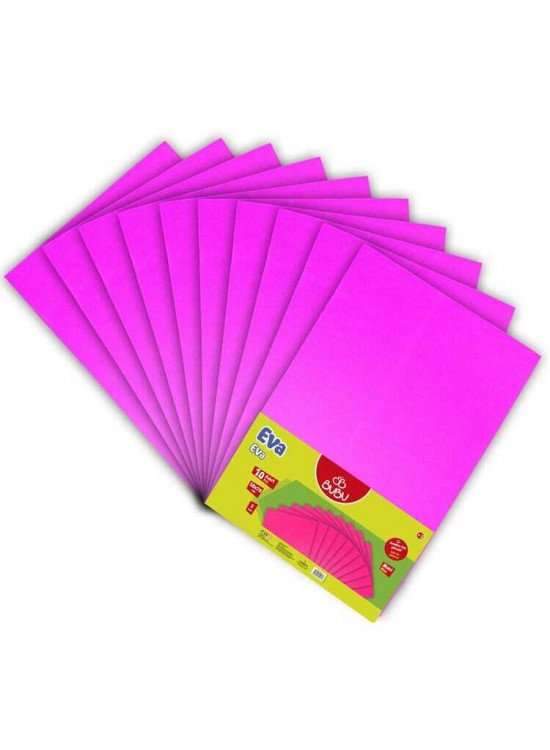 Bubu 50X70 Düz Eva Pembe 10 Lu İthal