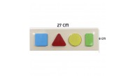 Can Toys Ahşap Eğitici Bultak Dörtlü 9x27cm  PR-77