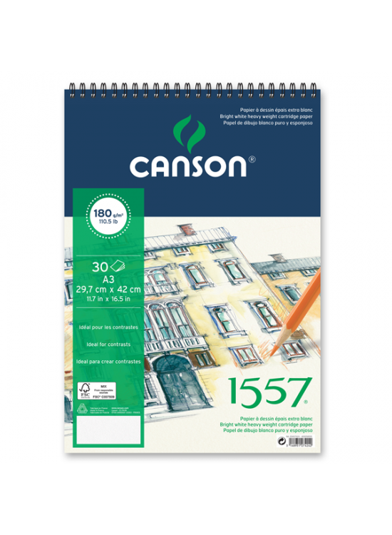 Canson 1557 Resim Ve Ç.b. 180 Gr A3 20 Yp Üstten Spr