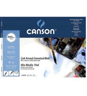 Canson Fınface 1557 Resim Blokları Çok Amaçlı 200 GR 35x50 15 YP