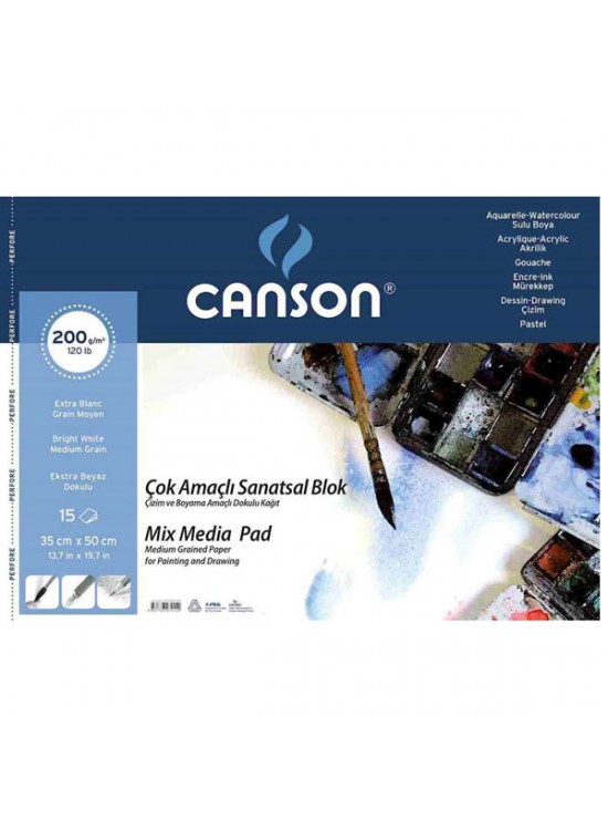 Canson Fınface 1557 Resim Blokları Çok Amaçlı 200 GR 35x50 15 YP