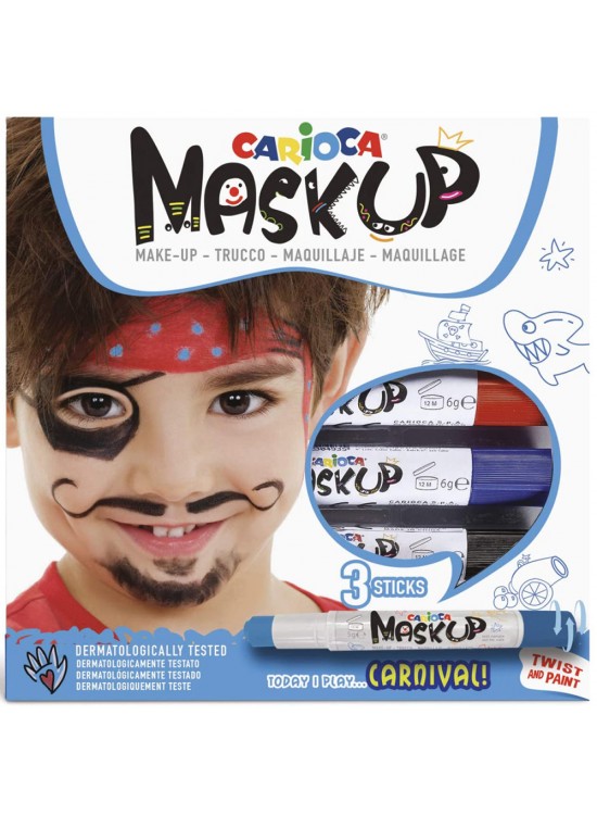 Carioca Yüz Boyası 6 GR 3 Renk Carnıval 43050