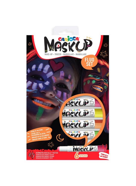 Carioca Yüz Boyası 6 GR 6 Renk Fosforlu 43156