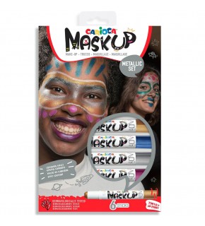 Carioca Yüz Boyası 6 GR 6 Renk Metalik 12477