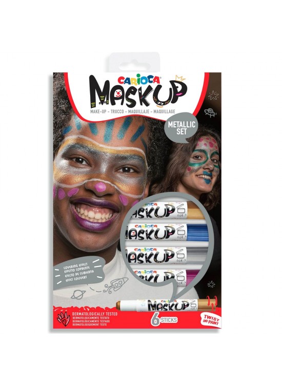 Carioca Yüz Boyası 6 GR 6 Renk Metalik 12477