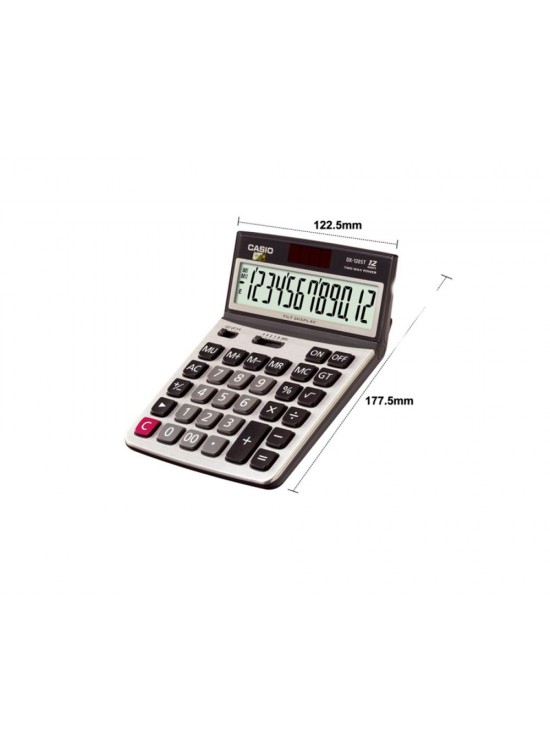 Casio DX-120ST 12 Hane Oynar Başlıklı Masa Üstü Hesap Makinesi