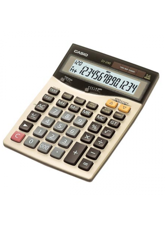 Casio Hesap Makinesi Masa Üstü 14 Hane Check Control DJ-240D Plus