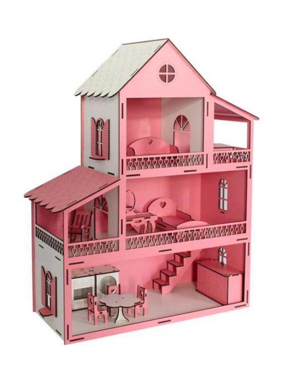 Barbi Evi 60cm 3 Katlı