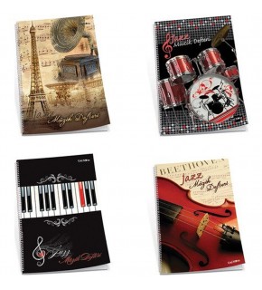 Çınar Müzik Defteri Spiralli Jazz karton Kapak 30 YP 3600