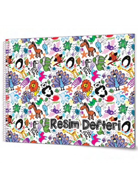 Çınar Resim Defteri Spiralli 15 YP 17x24 33002