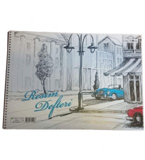 Çınar Resim Defteri Spiralli Karton Kapak 15 YP 24x34 33000