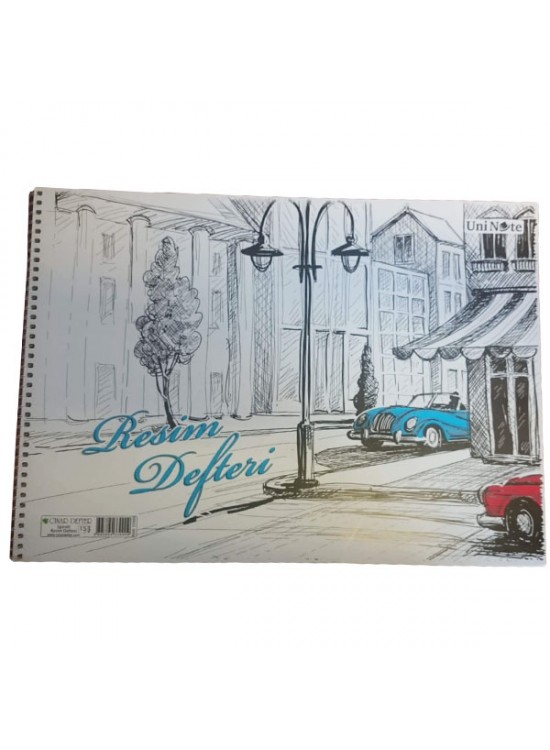 Çınar Resim Defteri Spiralli Karton Kapak 15 YP 24x34 33000