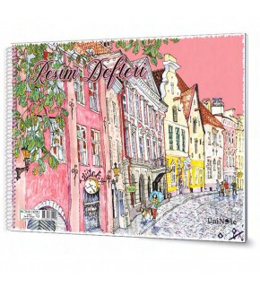 Çınar Resim Defteri Spiralli Plastik Kapak 33x48 25 YP 33007