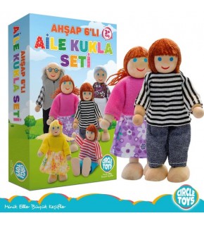 Circle Ahşap Aile Seti 6 lı