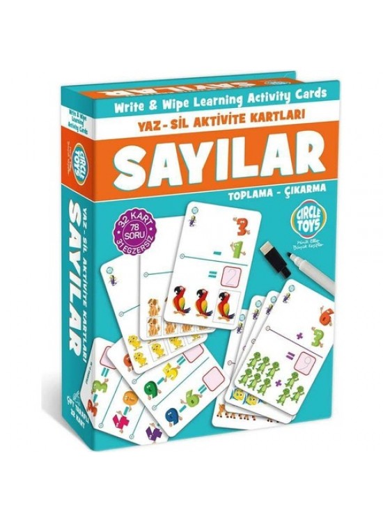 Circle Toys Yaz Sil Harfler Aktivite Kartları Ct015