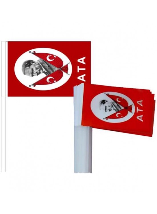 Çıtalı Kağıt Bayrak  Battal Atalı (1 Adet)