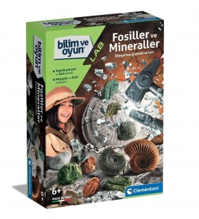 Clementoni Bilim Ve Oyun - Fosiller Ve Mineraller Kazı Seti