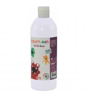 Craft And Arts Akrilik Boya 500 ML Beyaz