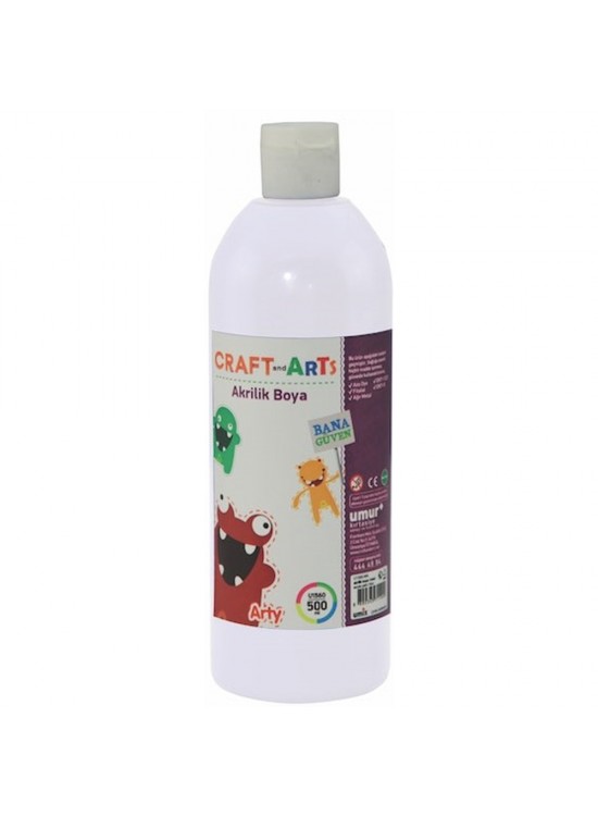 Craft And Arts Akrilik Boya 500 ML Beyaz
