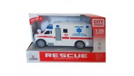 Ctoy Işıklı ve Sesli Sürtmeli Ambulans 1:20