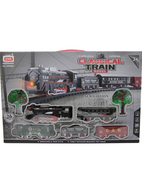 Ctoy Oyuncak Işıklı Sesli Tren Seti 26 Parça CTOY-JHX6687