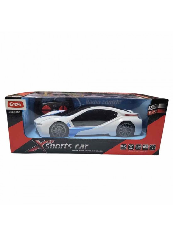 Ctoy Oyuncak Işıklı Sesli Uzaktan Kumandalı Spor Arabası 1:16 CTOY-789-203A