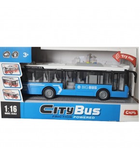 Ctoy Oyuncak Işıklı Ve Sesli Şehir Otobüsü 1:16
