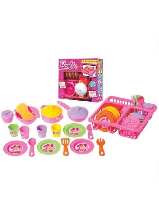 Dede Oyuncak Barbie Bulaşıklık Seti 21 Parça 01753
