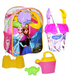 Dede Oyuncak Frozen Resimli Sırt Çantalı Plaj Set