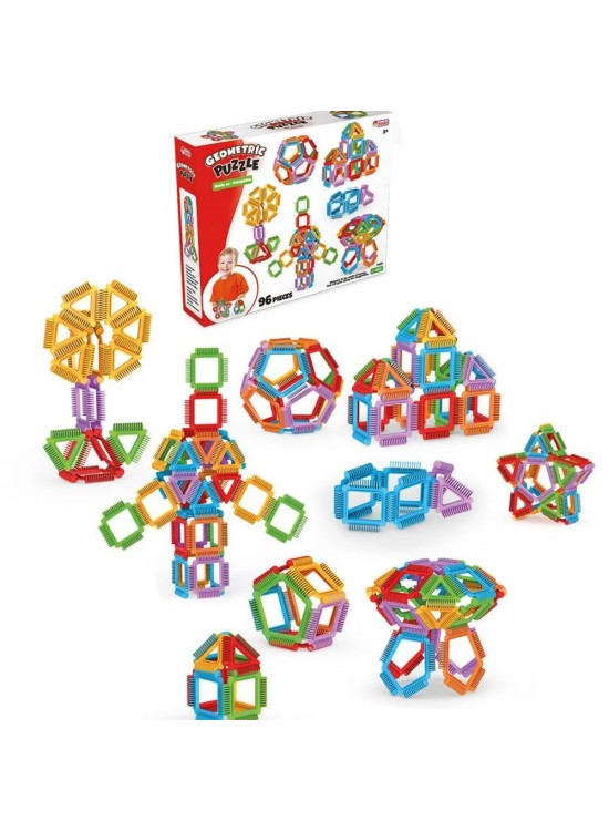 Dede Oyuncak Geometrik Puzzle 96 Parça