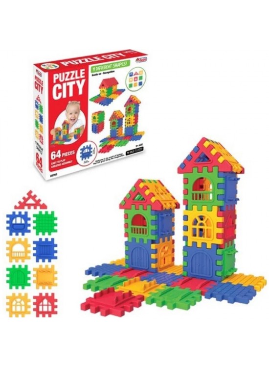 Dede Oyuncak Puzzle City 64 Parça